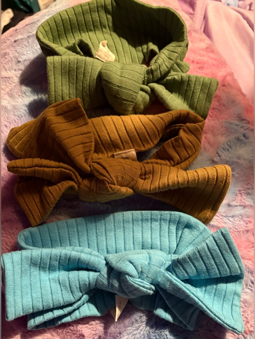 Kate Quinn girls size large lot of 3 wide rib bows